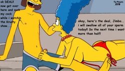 bikini_bottom english_text fjm jimbo_jones marge_simpson tagme the_simpsons