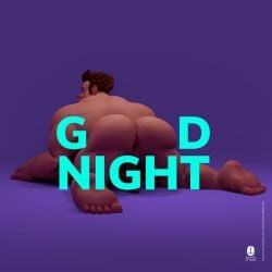 anchorofcolors ass_focus bara big_ass bubble_butt disney good_night looking_back male_only muscular_male naked nude posing ralph_(wreck-it_ralph) solo tagme tagme_(artist) thick_ass thick_butt wreck-it_ralph