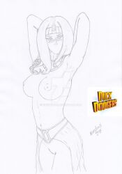 alien alien_girl alien_humanoid crown drawn duck_dodgers kueztionx looney_tunes martian martian_(duck_dodgers) nude nude_female pussy queen_tyr'ahnee warner_brothers