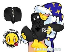 bigger_top black_body black_penis cum_in_ass cum_inside dozer_(grace) fat_male gay gay_sex grace_(roblox) holding john_grace_(grace) male male/male male_on_male male_only penis roblox roblox_game self_upload size_difference telegram_username watermark white_background yellow_skin