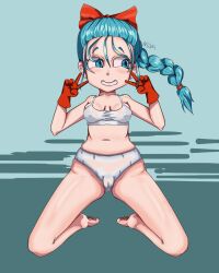 bulma_briefs dragon_ball dragon_ball_z panties seductive teenage_bulma