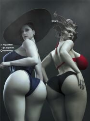 2girls 3d alcina_dimitrescu ass big_ass big_breasts black_hair blizzard_entertainment bottom_heavy breasts bust busty capcom chest crossover curvaceous curvy curvy_figure dark_hair demon demon_girl demon_horns demon_tail demon_wings demoness diablo diablo_4 eastern_and_western_character female female_focus garter_straps grey-skinned_female grey_body grey_skin hair hips hourglass_figure huge_ass huge_breasts humanoid large_ass large_breasts legs light-skinned_female light_skin lilith_(diablo) lips mature mature_female milf mini_giantess monster monster_girl mother mutant pale pale-skinned_female pale_skin plague_of_humanity_(artist) queen resident_evil resident_evil_8:_village slim_waist succubus succubus_horns succubus_queen tail tall_female tall_girl thick thick_ass thick_hips thick_legs thick_thighs thighs top_heavy villain villainess voluptuous voluptuous_female waist white-skinned_female white_body white_skin wide_hips