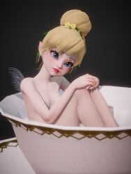 3d bare_shoulders bathing big_eyes blonde_hair blue_eyes disney eyelashes fairy fairy_wings female hair_bun hair_tie honey_select honey_select_2 inmortal legs light-skinned_female light_skin lips lipstick micro minigirl nipples nude peter_pan_(disney) pointy_ears red_lips red_lipstick small_breasts tinker_bell wings