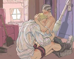 bara dorohedoro embrace fujita gay male male/male male_only shin_(dorohedoro) tagme yaoi