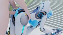 1boy 1girls 3d animated ass big_breasts doggy_style echo_(overwatch) exhibitionism female from_behind gottogure hologram human_on_robot intеrspecies overwatch overwatch_2 penis robot robot_girl sound sехual tagme unseen_male_face video watermark