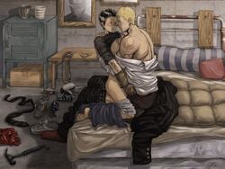 bara dorohedoro fujita gay male male/male male_only shin_(dorohedoro) straddling tagme yaoi