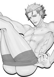 ass bara big_ass blonde_hair blonde_hair gay golden_ryan huge_ass male male_only muscular muscular_male ryan_goldsmith tiger_and_bunny underwear underwear_only underwear_removed