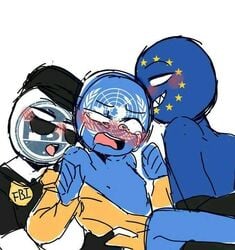 3boys blushing countryhumans european_union european_union_(countryhumans) fbi fbi_(countryhumans) gay srstars tagme tears uniform united_nations united_nations_(countryhumans) yaoi