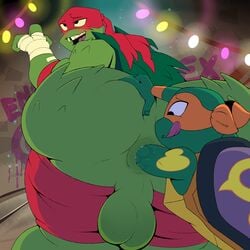 1:1 absurd_res anal anal_fisting anthro ass balls big_butt brother brothers duo enookie fisting gay genitals hi_res incest male male/male michelangelo michelangelo_(tmnt) raph raphael raphael_(tmnt) reptile rise_of_the_teenage_mutant_ninja_turtles scalie sibling teenage_mutant_ninja_turtles turtle yaoi