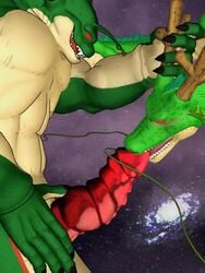 2boys 3d animated bara chinese_dragon dragon dragon_ball dragon_ball_z duo eastern_dragon erection fellatio gay loop male male/male male_only maphi_assassin muscular no_sound oral_sex penis porunga red_eyes scalie sex shenron tagme video yaoi