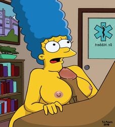 dark-skinned_male fjm interracial marge_simpson paizuri partial_male tagme the_simpsons tits