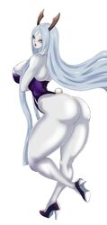 1girls ass breasts bunny_tail curvy female female_only footwear heels horns huge_ass lipstick looking_at_viewer naruto naruto_shippuden nexus-sig otsutsuki_kaguya pale_skin red_lips sideboob simple_background thick_thighs very_long_hair violet_eyes white_background white_hair white_skin