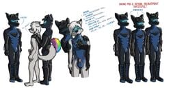 assimilation balls brainwashing canid canine canis clothing domestic_dog drone droneification drones furry genitals hat headgear headwear husky hypnosis hypnotic_visor male_only mammal mind_control nordic_sled_dog ookami_the_wolf penis rubber rubber_suit spitz standing_at_attention visor