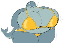 anthro big_ass big_belly big_breasts bikini bikini_bottom bikini_top bra breasts curvy female female_focus female_only fish huge_breasts marine massive_breasts round_ass ssbbw thick_thighs whale