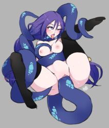 1girls ahe_gao female female_only jtsenpai light-skinned_female light_skin purple_eyes purple_hair radvr small_breasts spread_legs tentacle tentacle_rape tentacle_sex thick_thighs thighhighs vagina vaginal_penetration vrchat