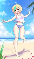 beach blonde_hair blue_streak female female_only nickelodeon sam_sharp sly_(artist) swimsuit swimwear the_loud_house