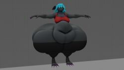 big_ass big_breasts breasts bubble_butt female furry huge_ass kingofthekabuto queenofthekabuto rat thick_thighs wide_hips