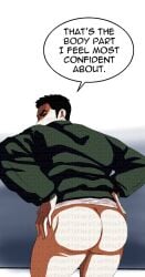 ass black_hair bubble_ass bubble_butt gay jake_kim lookism male nerdyartsenpai webcomic webtoon