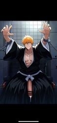 ai_generated bleach bleach:_the_thousand-year_blood_war gay ichigo_kurosaki kurosaki_ichigo male_only yaoi