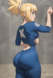 ai_generated big_ass big_butt dr.stone kohaku_(dr.stone) leggings perfect_body