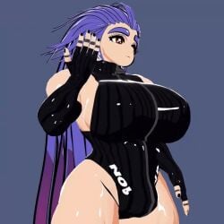 1futa 2024 3d animated big_balls big_breasts big_penis colonalcbplayer flashing futa_only futanari huge_breasts huge_cock nova_(colonalcbplayer) penis_reveal purple_hair solo sweat undressing