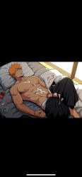 ai_generated bleach bleach:_the_thousand-year_blood_war gay ichigo_kurosaki kurosaki_ichigo male male_only yaoi