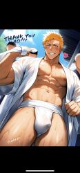 ai_generated bleach bleach:_the_thousand-year_blood_war gay ichigo_kurosaki kurosaki_ichigo male male_only yaoi