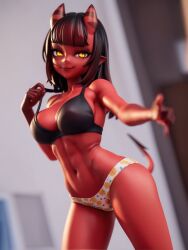 3d ai_generated andrea_asimov demon girl meru_(merunyaa) meruccubus_(merunyaa) stable_diffusion succubus