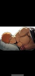 ai_generated bleach bleach:_the_thousand-year_blood_war gay gay_sex ichigo_kurosaki kurosaki_ichigo male_only yaoi