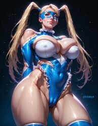 ai_generated big_breasts breasts cameltoe curvy fr34ky huge_breasts large_breasts rainbow_mika stable_diffusion street_fighter thick_thighs wrestling wrestling_mask