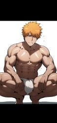 ai_generated bleach bleach:_the_thousand-year_blood_war gay ichigo_kurosaki kurosaki_ichigo male_only yaoi