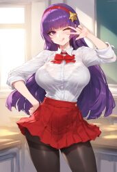 athena asamiya from king of fighters by tharkica