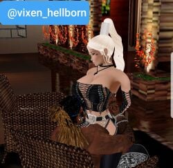 black_male blacked queen_of_spades slave vixen_hellborn white_female white_hair