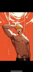 ai_generated bleach bleach:_the_thousand-year_blood_war gay ichigo_kurosaki kurosaki_ichigo male_only yaoi