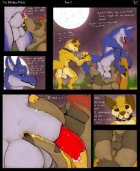 absurd_res animal_genitalia anthro anus ass ball_lick balls balls_in_face big_balls bodily_fluids canid canine canis collar comic cum cum_in_throat cum_inside cuntboy deepthroat dominant dominant_anthro dominant_male dragon examine fellatio fellowwolf full-package_cuntboy full_moon full_moon_tribute genital_fluids genitals group half-erect herm hermaphrodite hi_res hybrid internal internal_oral intersex intersex/male jax_the_alpha_(fellowwolf) landon_(fellowwolf) leaking_precum licking male maleherm mammal moon mouth_to_sheath multi_genitalia mythological_canine mythological_creature mythological_scalie mythology oral oral_penetration pannel penetration penile penis precum precum_on_penis precum_squirt pussy raised_leg ryan_the_omega_(fellowwolf) scalie sex sheath sheath_lick size_difference suprised_look tongue trio were werecanid werecanine werewolf wolf