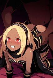 1girls ai_generated blonde_hair dark-skinned_female gravity_rush hairband kat_(gravity_rush)