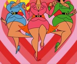 3girls aged_up big_breasts big_butt big_hair black_hair black_hair_female blonde_female blonde_hair blonde_hair_female blossom_(powerpuff_girls) breasts bubbles_(powerpuff_girls) bust busty buttercup_(powerpuff_girls) cartoon_network curvaceous curvy curvy_figure digital_drawing_(artwork) digital_media_(artwork) female female_focus hero heroine hips huge_breasts large_ass large_breasts legs light-skinned_female light_skin mature mature_female orange_hair powerpuff_girls samperez superhero superheroine thick thick_hips thick_thighs thighs toonami voluptuous voluptuous_female wide_hips