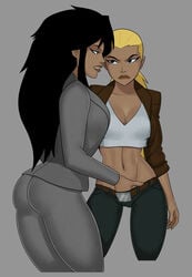 2girls artemis_(dc) artemis_crock cheshire dc dcau hand_in_pants incest jade_nguyen masturbation multiple_girls siblings sisters sunsetriders7 young_justice yuri