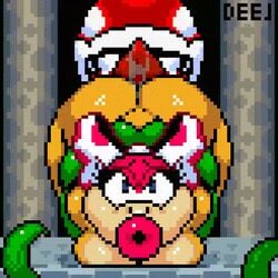 1girls ambiguous_gender anal analingus animated anthro ass_focus ass_lick ass_worship big_ass big_butt bimbo bow breasts bubble_ass bubble_butt butt_focus butt_worship dat_ass female gif huge_ass imadeej koopa licking mario_(series) nintendo oral piranha_plant pixel_art restrained round_mouth super_mario_world tagme thick_ass wendy_o._koopa