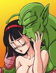 1boy 1girls bitch black_hair breasts cheating cheating_(relationship) cheating_bitch cheating_female cheating_girl cheating_whore cheating_wife chiomomo closed_eyes dragon_ball dragon_ball_(series) dragon_ball_super duo duo_focus female female_focus green_body green_skin human human_female infidelity lips long_hair male male/female male_and_female male_and_female_focus male_focus namekian netorare ntr nude nude_female nude_male piccolo shoulder_length_hair shoulder_length_hair_female shoulder_long_hair shounen_jump shueisha toei_animation videl videl_(dragon_ball_super) videl_(long_hair) weekly_shonen_jump weekly_shounen_jump