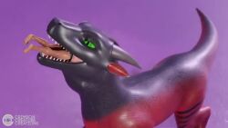 animated black_scales bulge crimson_(crimsoncreaturecreations) crimsoncreaturecreations dragon feral feral_pred green_eyes imminent_digestion male_prey oral_vore red_scales sound swallowed_whole swallowing tagme throat video vore vore_day vore_day_2022 voreday