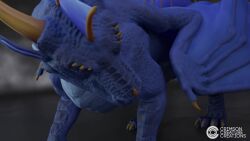 animated anthro blue_scales crimsoncreaturecreations defeated dragon dragon_pred eaten_alive feral feral_pred giving_up imminent_digestion oral_vore sound struggling swallowed_whole tagme video vore