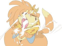 2025 anthro backsash bodily_fluids buizel cum cum_collecting cum_drip cum_in_mouth cum_inside cum_on_face cum_on_hand cum_pooling cumshot digital_media_(artwork) dripping ejaculation fur generation_4_pokemon genital_fluids hair hi_res kneeling male mammal nintendo nude open_mouth orange_body orgasm pokemon pokemon_(species) simple_background solo tail tongue tongue_out