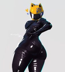 big_ass breasts celty_sturluson crowsputin dat_ass durarara!! helmet