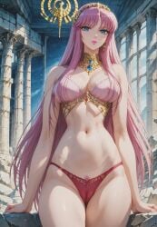 1girls accessories accessory ai_generated athena_(saint_seiya) blue_eyes breasts breasts_focus clothed clothed_female clothing deity female female_deity female_focus female_only goddess heroine legs long_hair long_purple_hair panties purple_hair red_panties saint_seiya saori_kido shounen_jump shueisha solo solo_female solo_focus toei_animation very_long_hair weekly_shonen_jump weekly_shounen_jump