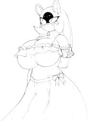 1futa 2023 arkman black_and_white blush clothed clothed_futanari clothing furry furry_futa futa_only futanari sega sketch sonic_(series) sonic_the_hedgehog_(idw) sonic_the_hedgehog_(series) surge_the_tenrec tagme