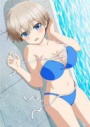 bikini huge_breasts nearly_nude uzaki-chan_wa_asobitai! uzaki_hana