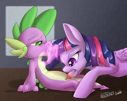 equine female friendship_is_magic hellticket horse my_little_pony pony smooth_skin spike_(mlp) tagme twilight_sparkle_(mlp)