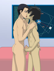 2boys gundam handjob kissing lasse_aeon penis setsuna_f_seiei tagme yaoi