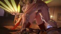 3d anal attanius big_balls big_penis blonde_hair bulldog_position cum_in_pussy doggy_style genji mercy overwatch spread_legs